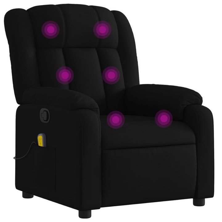 vidaXL fekete szövet masszázsfotel 3206254