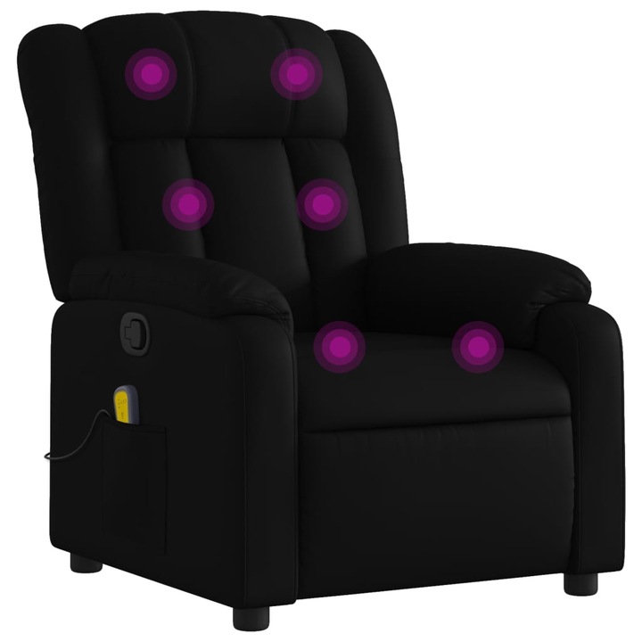 vidaXL fekete műbőr masszázsfotel 3206240