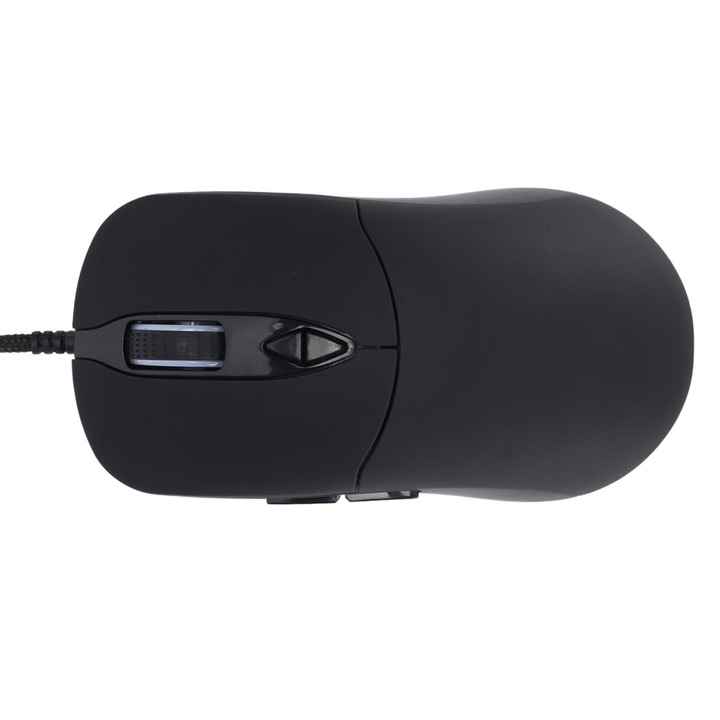 RGB gamer egér, 7200 DPI, USB, fekete, 150cm, 10 világítási mód