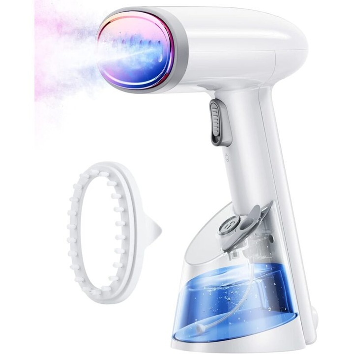 Fier de calcat cu aburi portabil 1200W, rezervor 250ml, alb, 700g