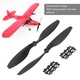 Elice avion RC nylon negru flexibil 255mm set