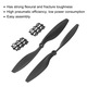Elice avion RC nylon negru flexibil 255mm set