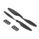 Elice avion RC nylon negru flexibil 255mm set