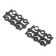 Elice avion RC nylon negru flexibil 255mm set