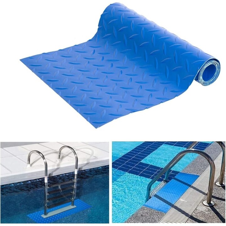 Tapiterie scara piscina PVC antiderapant 23x90cm