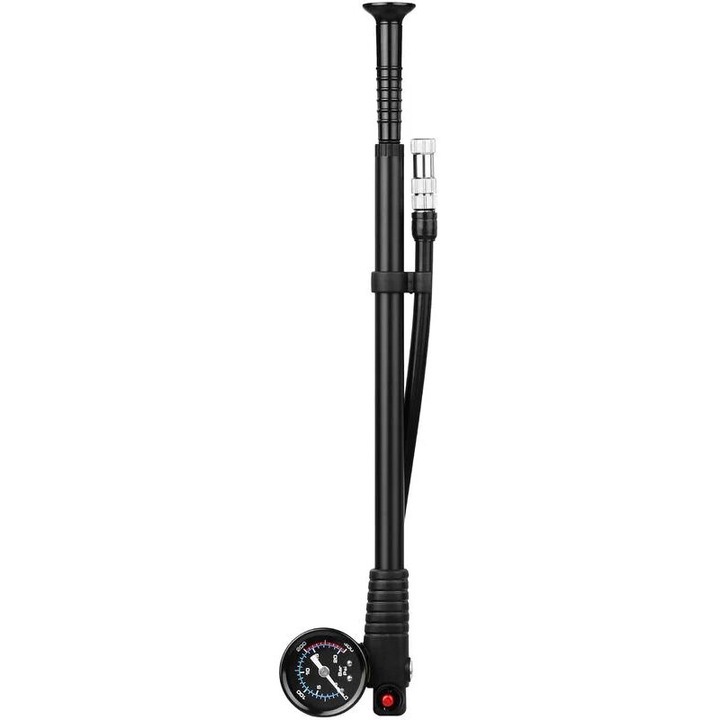 Помпа за велосипед, 300 PSI, черна, 33x7.5x4.5см