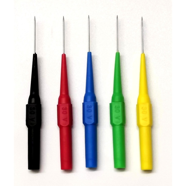 Set 15 sonde test multicolor 4mm pentru auto si industrie