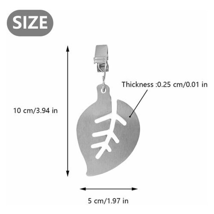 Asztalterítő súlyok, rozsdamentes acél csipeszek, strapabíró, kültéri használatra, 4 db