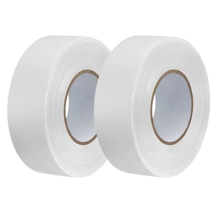 Banda adeziva Duct tape, 2 role, alb, 48mmx50m