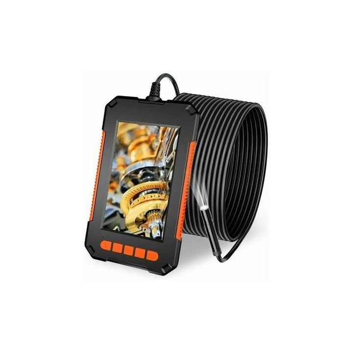 Индустриална ендоскопска камера 1080P, 4,3 инчов екран, 5м, IP67, 8 LED, 2600mAh