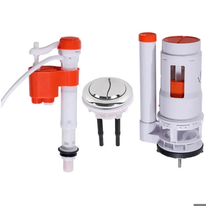 Accesorii rezervor toaleta set monobloc economisire apa alb