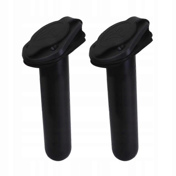 Suport lansete, 2 piese, poliuretan, negru, 19x3.8cm