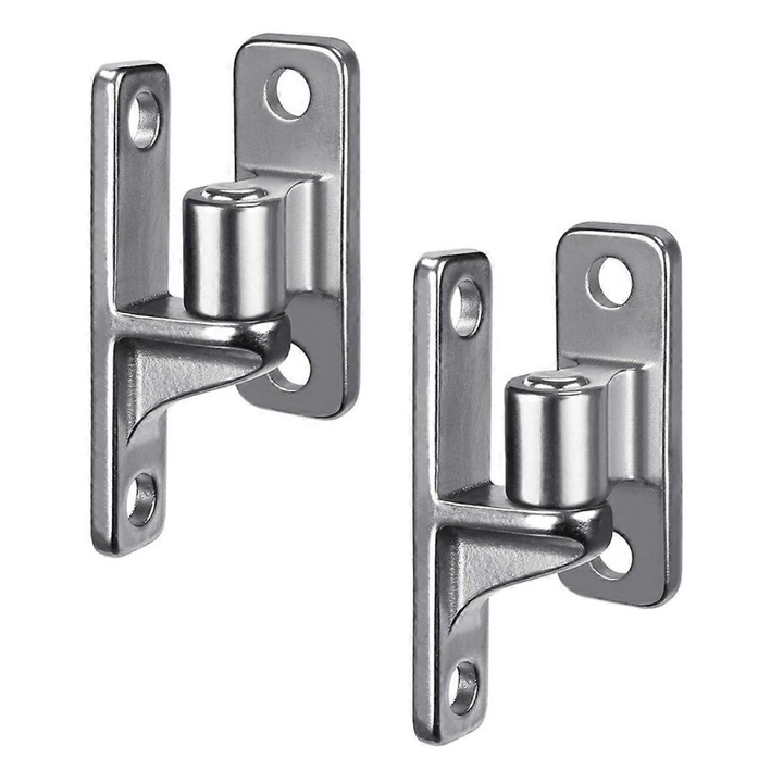 Balamale usa inox 5mm grosime set 2 bucati argintiu 10x4.6x1.8cm