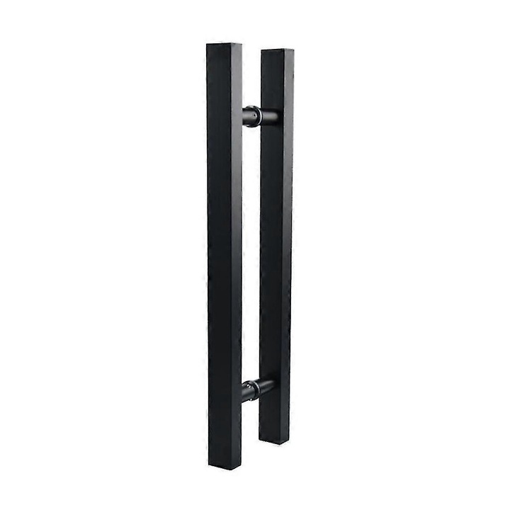 Manere usa 500mm inox negru set 2 rezistent coroziune tubular patrat