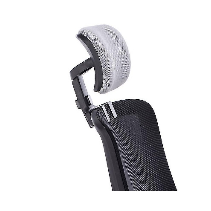 Suport ergonomic pentru cap scaun birou, spuma moale, negru gri, 1 buc