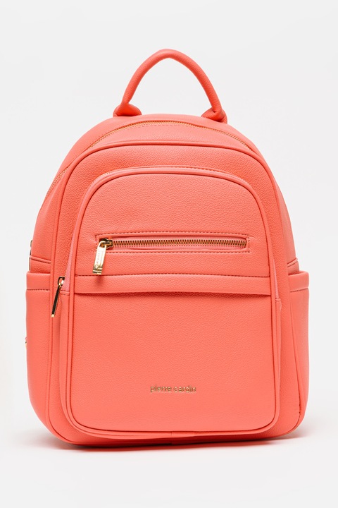 Pierre Cardin, Rucsac de piele ecologica cu barete ajustabila, Coral