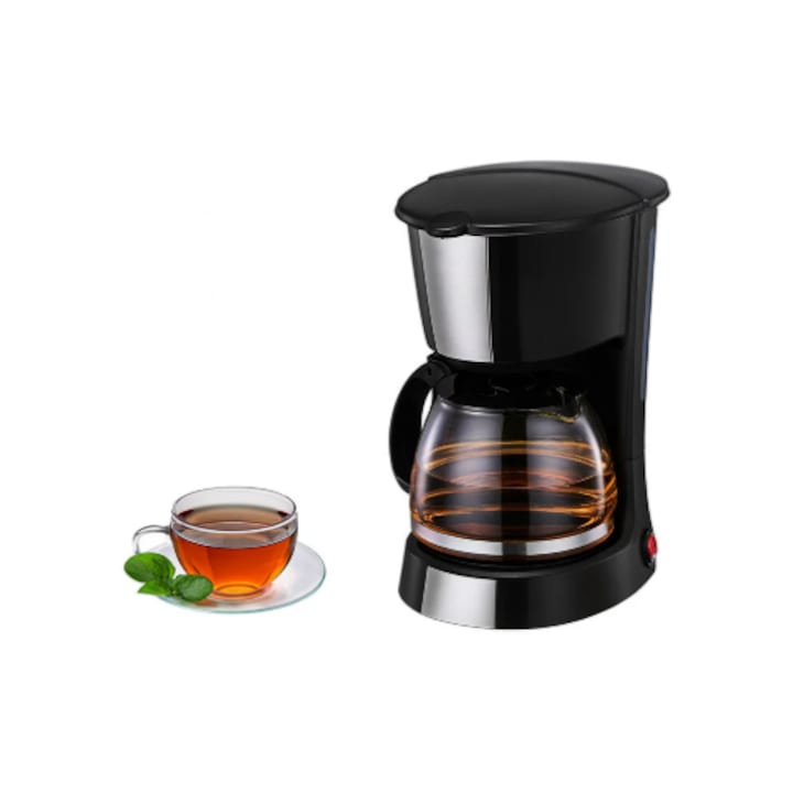 Aparat de Cafea cu Filtru Korona, 1.25L, 1000W, Carafa din Sticla, Functie Mentinere la Cald LEIHMANN