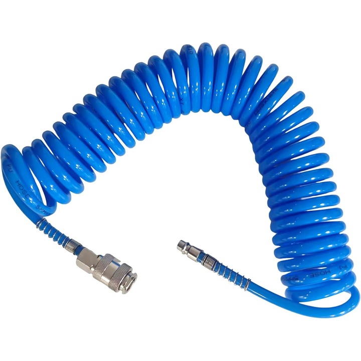 Furtun aer comprimat 6m PU antideflagrant albastru 5x8mm set