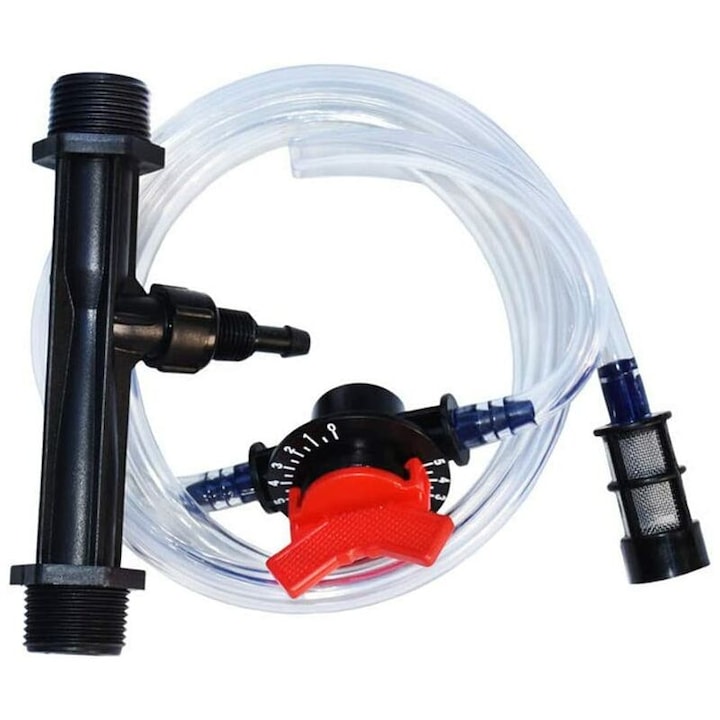Injector fertilizare irigare Venturi set 3/4 translucide 0.65-2.42m3/h 0.7-9.5bar
