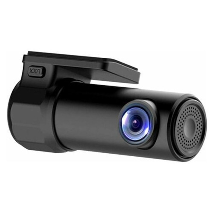 Camera auto DVR 1080P, unghi 170, negru, 9.3x4.4x3.1cm