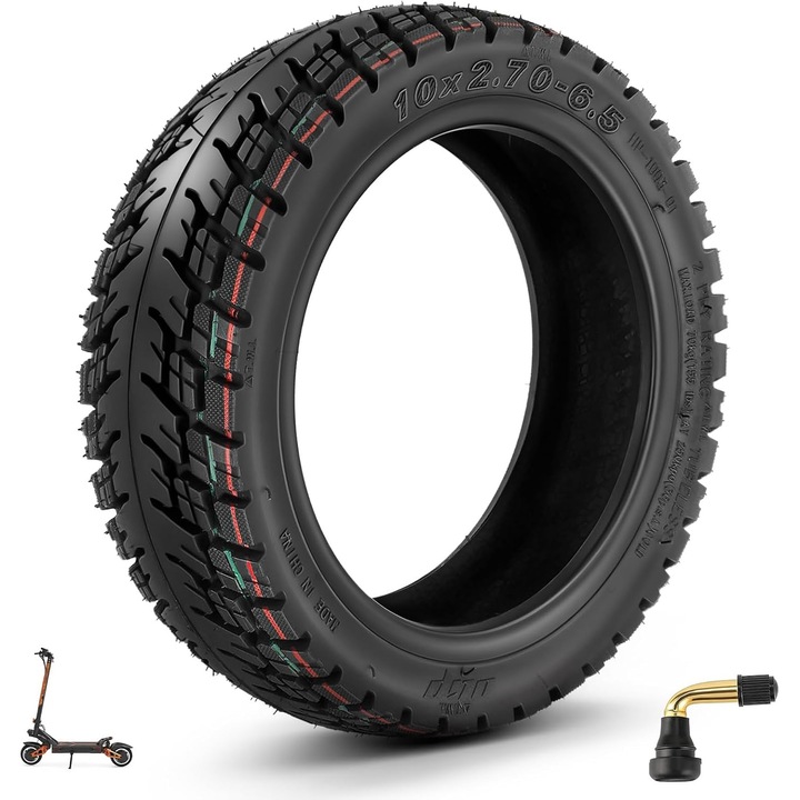 Off-Road Tubeless gumiabroncs 10x2.7-6.5 KuKirin G3, KuKirin G2 Master, Smartgyro Speedway, Rockway, Speedway 5 modellekhez, belső gumi nélkül, 1 darab