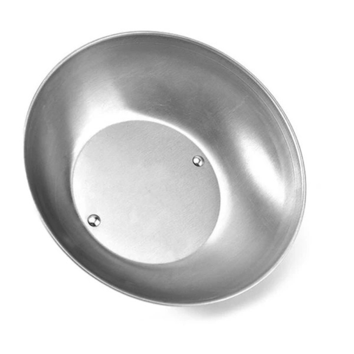 Capac din otel inoxidabil 22.5x10.5cm pentru gratar cu maner robust