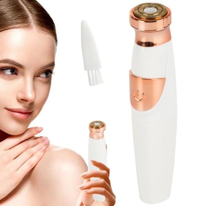 Epilator si aparat de ras pentru fata si corp, alb, 13.5x3cm