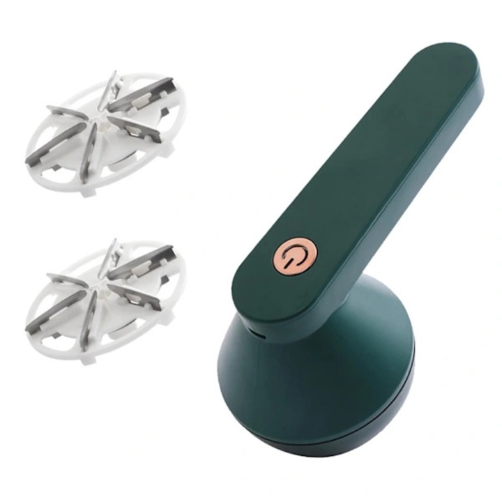 Elektromos epilátor 2 az 1-ben zöld 8,5x8,5x16,5cm USB tölthető