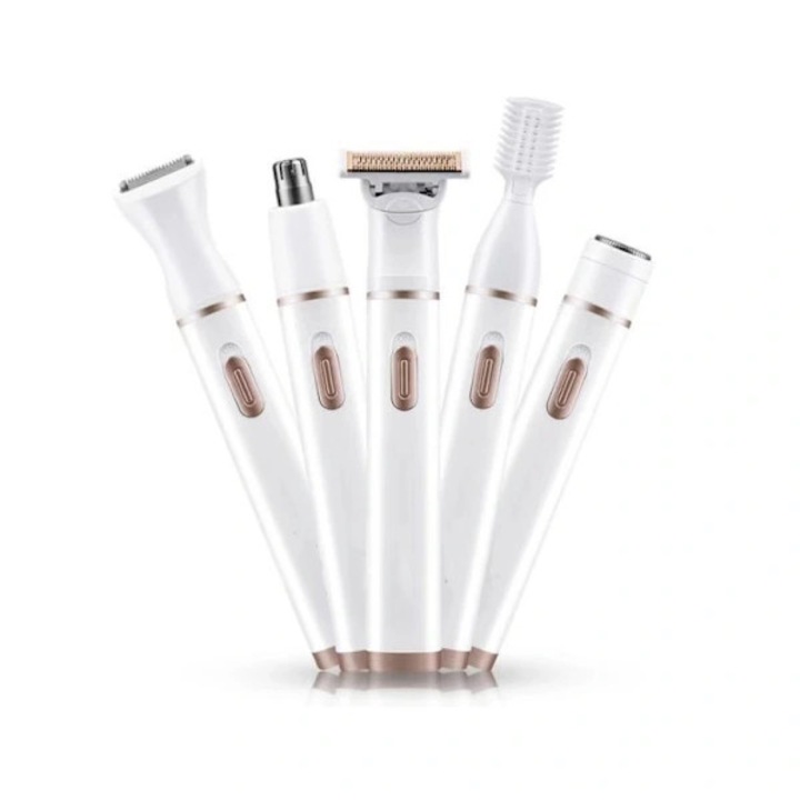 Aparat de ras electric 5 in 1, alb, 13,4x3,4x2 cm, USB, fara fir
