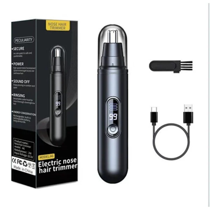 Aparat tuns nas si urechi, incarcare Type-C, afisaj LED, negru, portabil
