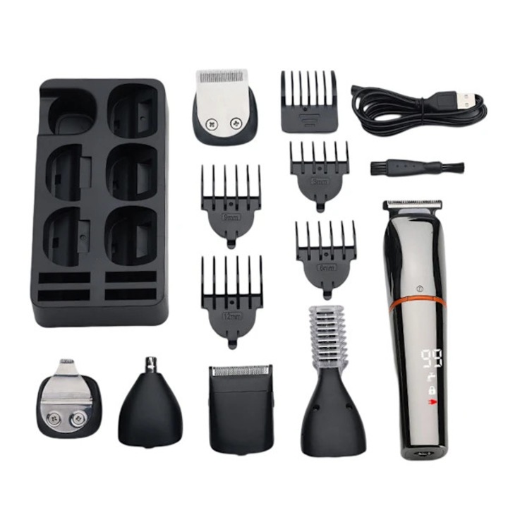 Aparat de tuns, trimmer multifunctional, lame ceramice, fara fir, USB, rezistent la apa