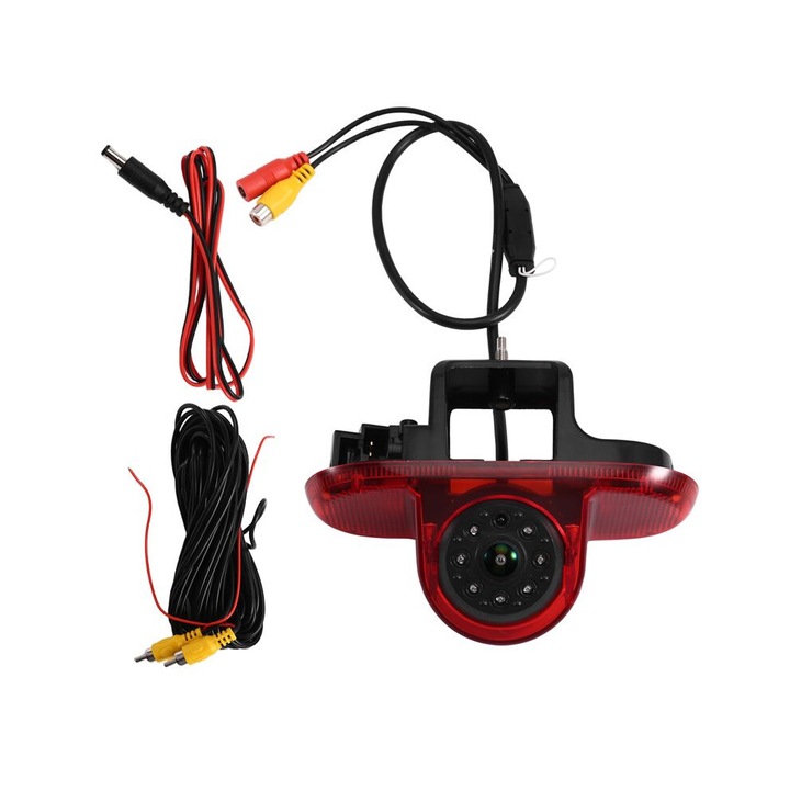 Camera frana spate auto, OEM, plastic, vedere nocturna, 10m cablu, IP67, 752x582px