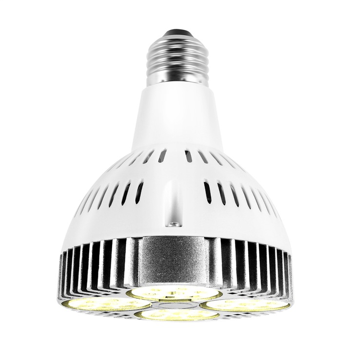 LED izzó növényekhez, 35W, teljes spektrum, meleg fehér, 12.5x9.5cm