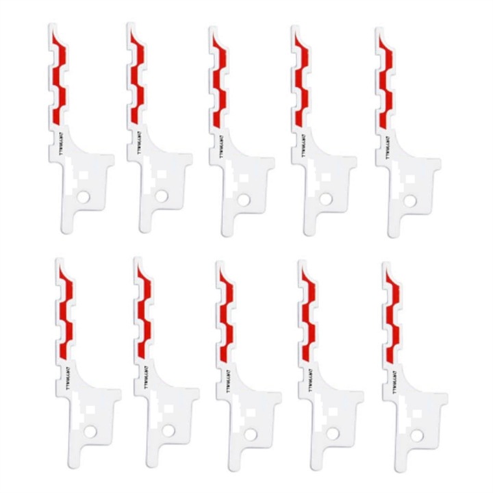 Set 10 lame fierastrau pendular pentru gips-carton, metal, alb, 10x1cm