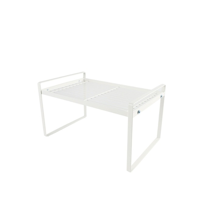 Raft de bucatarie, organizator, alb, 33x21x24cm