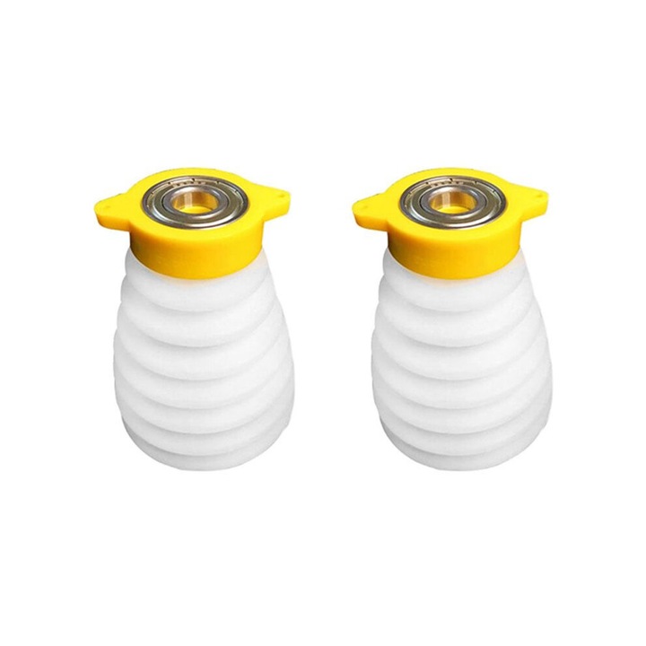Set 2 Capace Antipraf pentru Bormasina, Silicon, Alb, 116x88mm