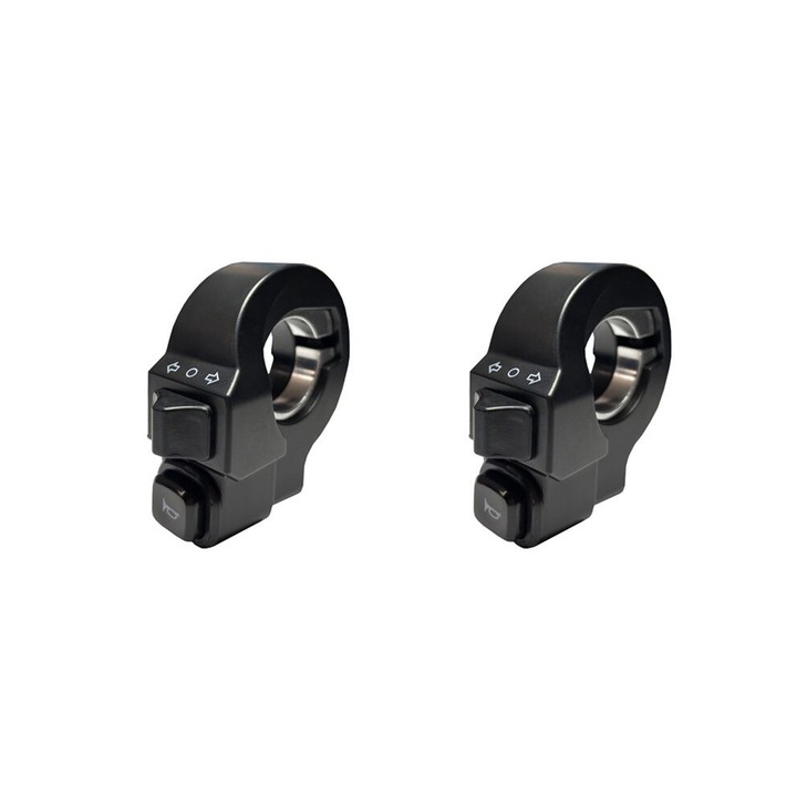 Set 2 sonerii semnalizatoare electrice bicicleta negru compact