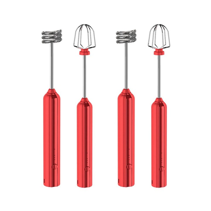 Kézi elektromos mixer, 2 szett, piros, 15x3cm