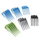 Set 3 ghidaje tuns, negru, 32x38x51mm