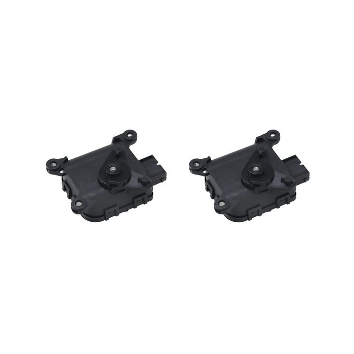 Actuator clapeta aer HVAC, motoras clapeta aer 8D1 820 511B / 0132801116, compatibil Audi A4/S4 Quattro B5 (1994-2005), ABS, control automat, negru, 2 bucati