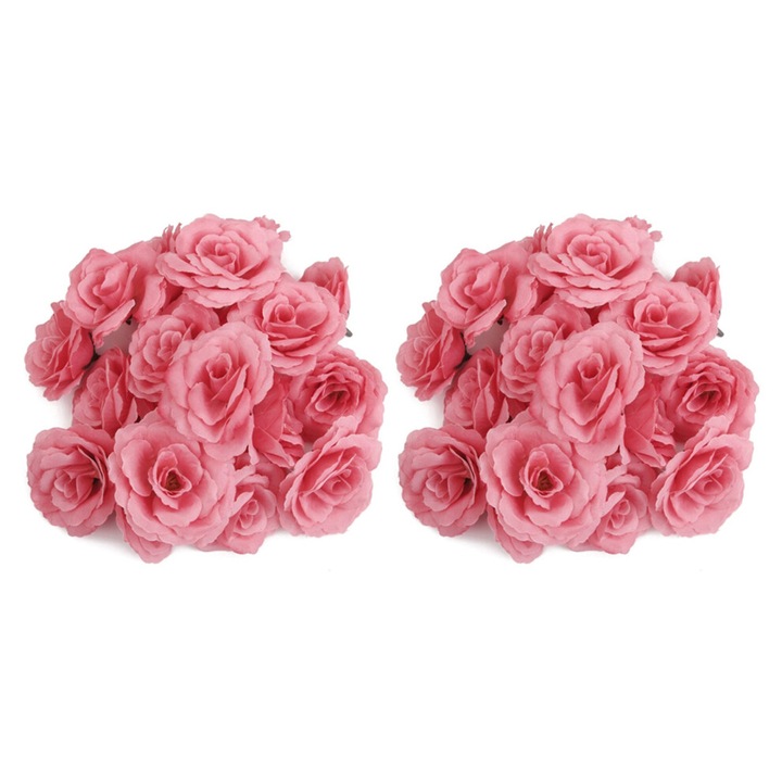Flori artificiale trandafiri 40 buc 65mm multicolor