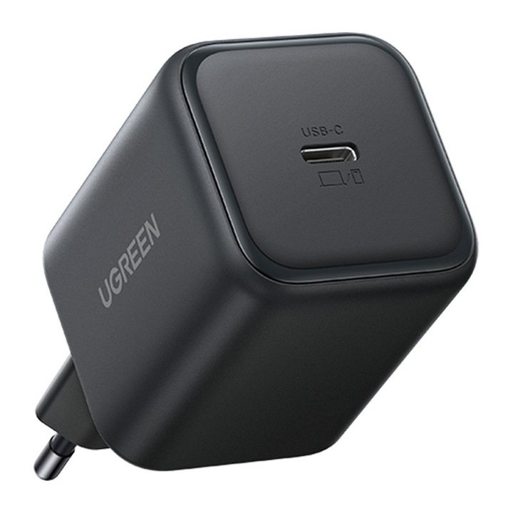 Incarcator retea UGREEN X524, 45W, 1x USB-C, Fast Charging, Negru