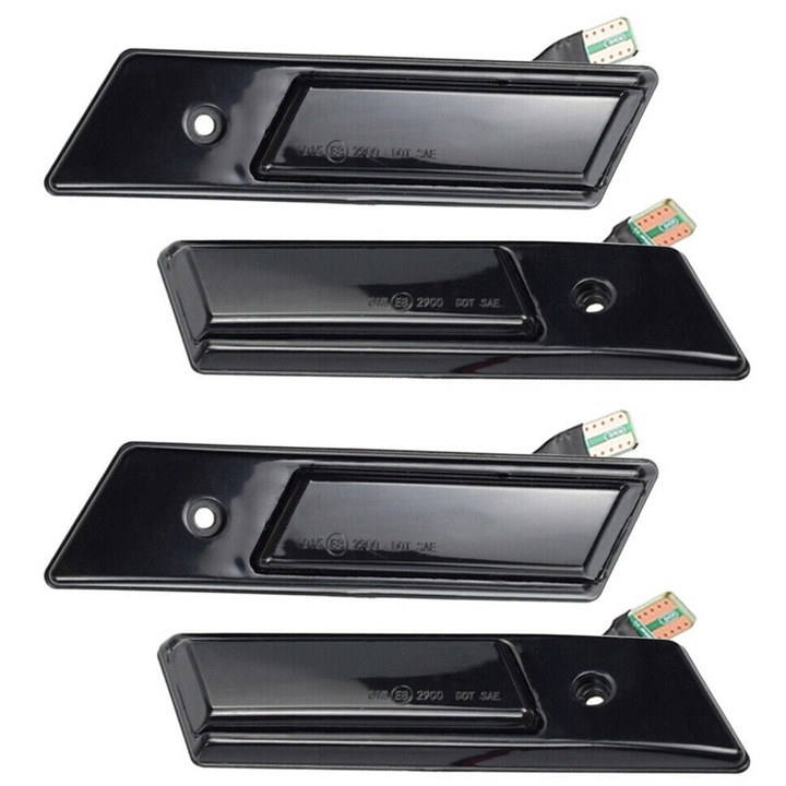 4 db LED oldalsó irányjelző készlet, fényes fekete, 3x5x7 E32 E34 E36 sorozatokhoz, 1990-1996