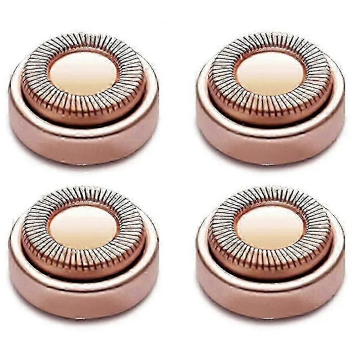 Capete de schimb epilator facial set 4 bucati aur roz 18K cu perie de curatare