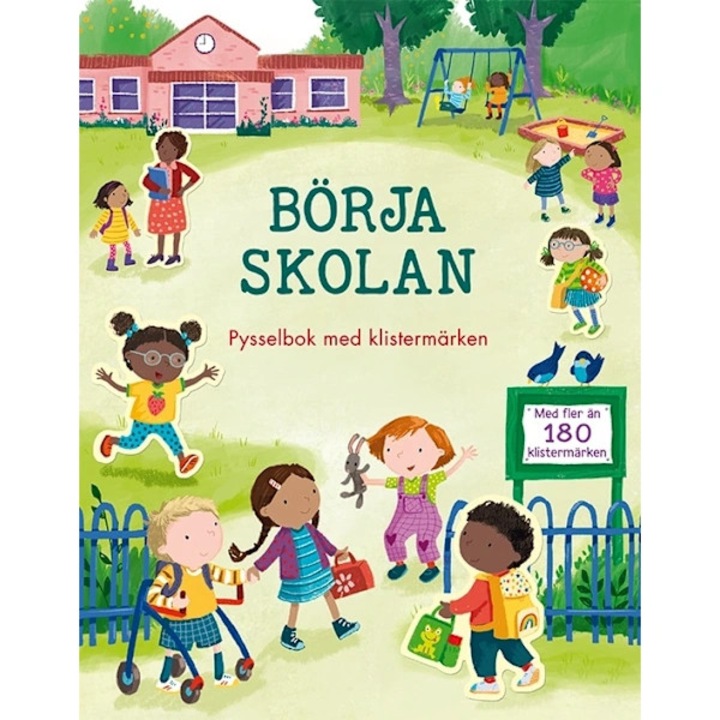 Carte de activitati cu abtibilduri Start school hardcover suedeza
