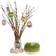 Decoratiuni de Paste din lemn, oua necolorate, set 6 piese, 8x6x0.25cm