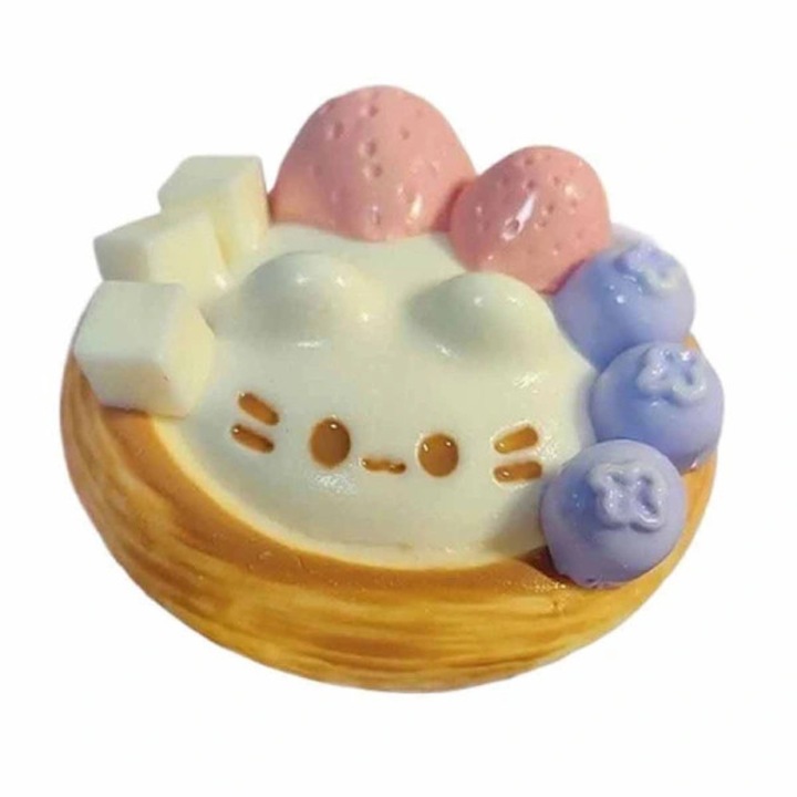 Antistress squishy játék, macska mintás TPR antistressz labda, lassú visszarúgással és puha szenzoros textúrával, gyerekeknek és felnőtteknek, többszínű, 1 db