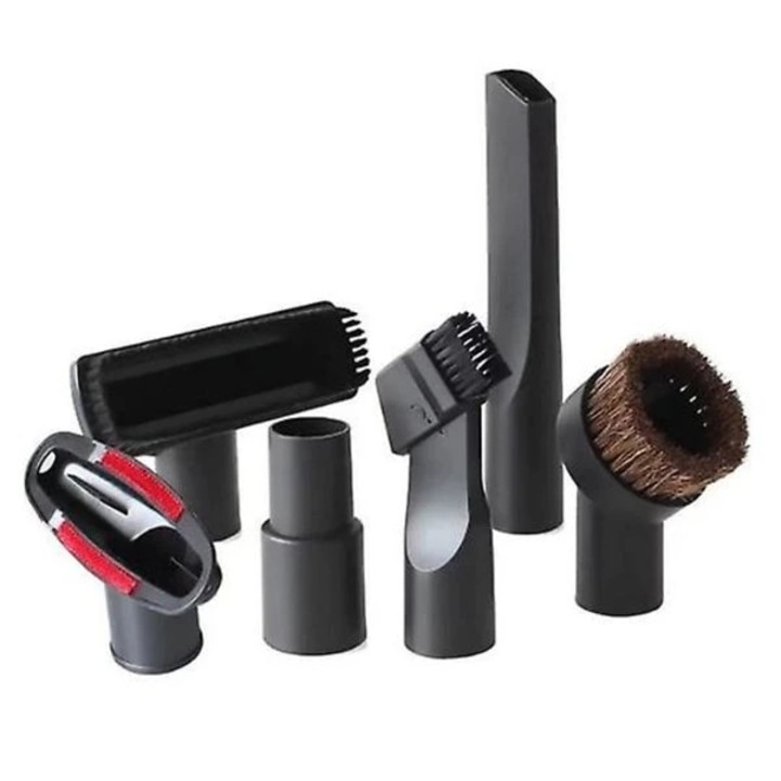 Set 6 accesorii aspirator compatibil 32mm, ABS, alb