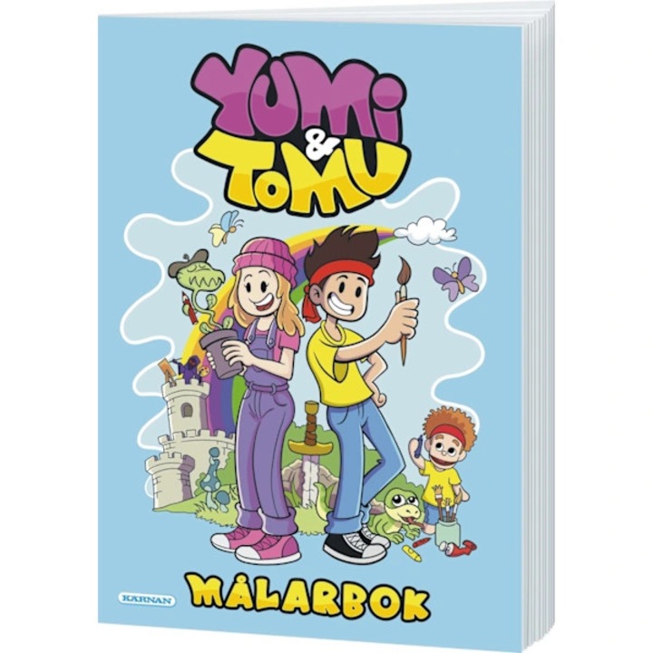 Carte de colorat Yumi si Tomu, 24 pagini, multicolor, A4