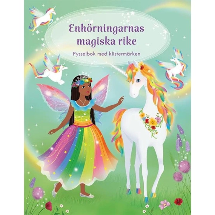 Carte de activitati cu unicorn si abtibilduri, 16 pagini, A4, color